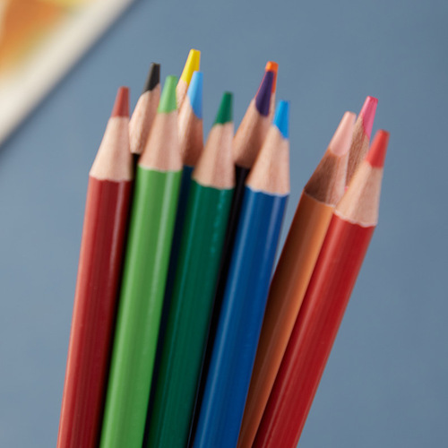 Water-soluble colored pencils 12 colors water-soluble colored pencil box packaging student painting art colored pencil set pencil wholesale