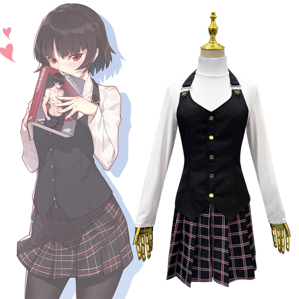 Jujiyuan Anime Goddess Explanation P5 New Island Real Cos Clothing Campus Uniform Cosplay Performance Clothing in Stock