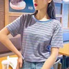 Summer short sleeve T-shirt, top for elementary school students, long-sleeve, Korean style, oversize