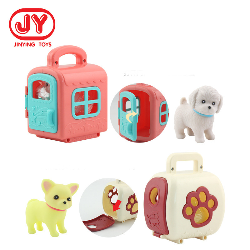 Los niños juegan a las casitas educación temprana linda casa de mascotas nuevo juguete exótico simulación animal interacción familiar suministro transfronterizo