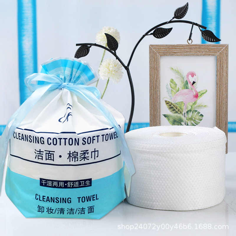 Disposable Face Wash Towel Cotton Soft Towel Thickened Cleansing Towel Facial Tissue Cosmetic Cotton Face Wipe Towel Travel Towel Soft Towel Roll