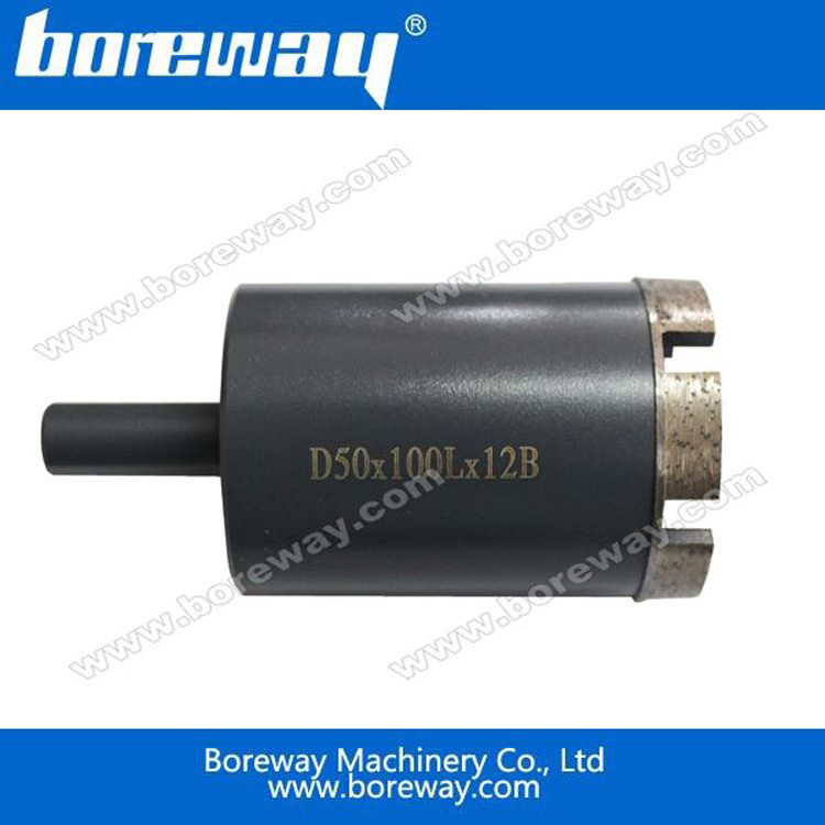 优质烧结刀头石材加工金刚石开孔器  50mm岗石夹杆式金刚石开孔器