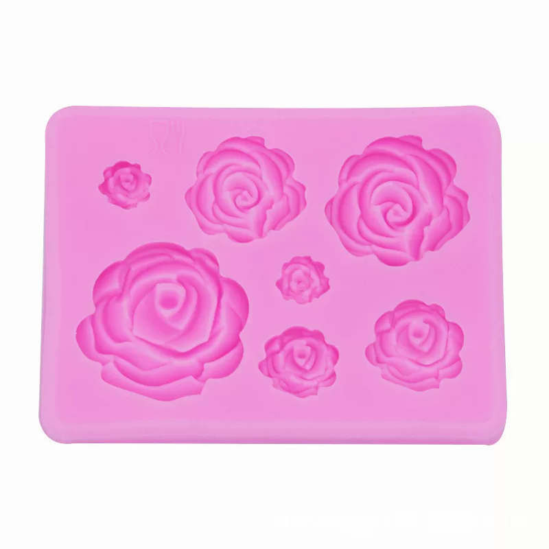  handmade soap, acrylic fondant, decorations contains rose, silicone mold, 3D, flowered