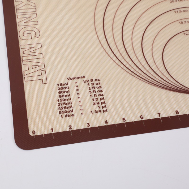 Amazon macaron estera de horno de fibra de vidrio resistente a altas temperaturas antiadherente estera de amasado de silicona de platino de grado alimenticio estera para hornear