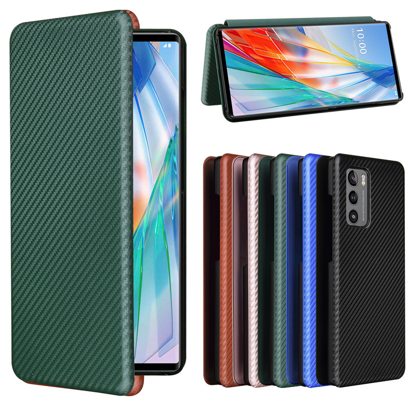 For LG Wing 5g hard shell phone case LG Wing 5g hard shell carbon fiber flip phone case For LG Wing 5g hard shell phone case LG Wing 5g hard shell carbon fiber flip phone case