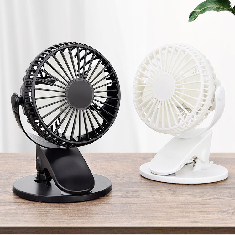 Nuevo ventilador con clip multifuncional sin escobillas, mini ventilador portátil para cochecito, recargable por USB, pequeño y ligero.