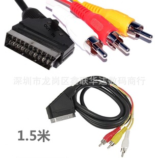 SCART��21P�߰��^���_�P��ҕ�l�B�Ӿ��Dɫ�3AV��3RCA���l��