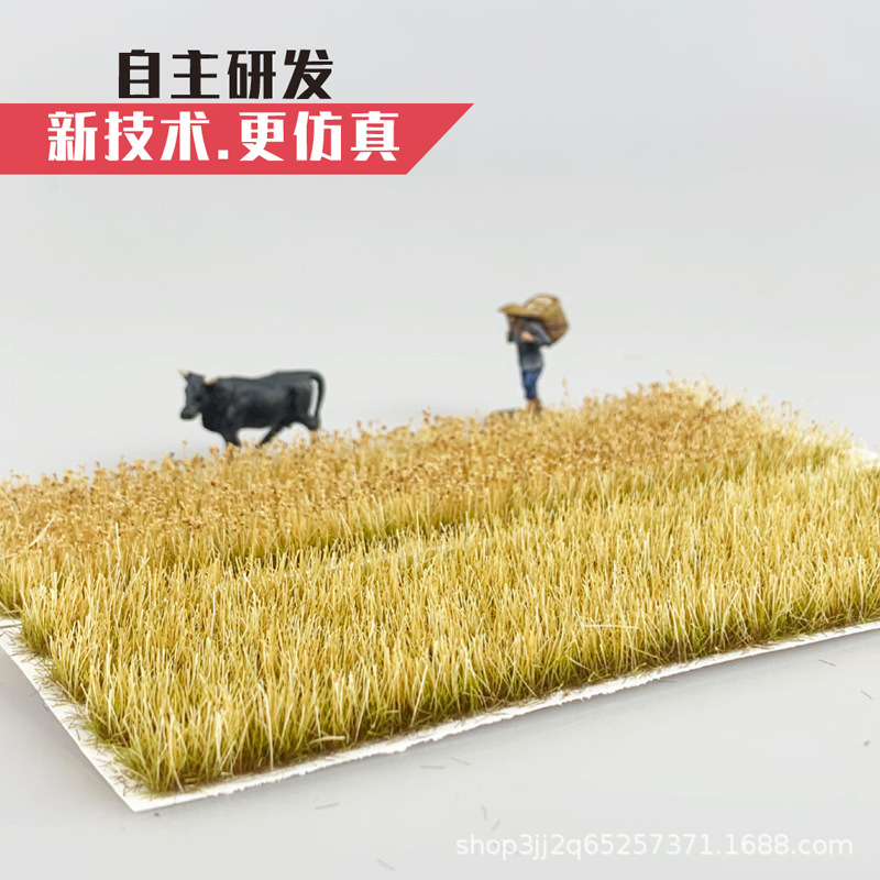 [Suministro de primera mano] Modelo de escena de campo de arroz Cluster de hierba 1:87HO tren mesa de arena Campo de DIY
