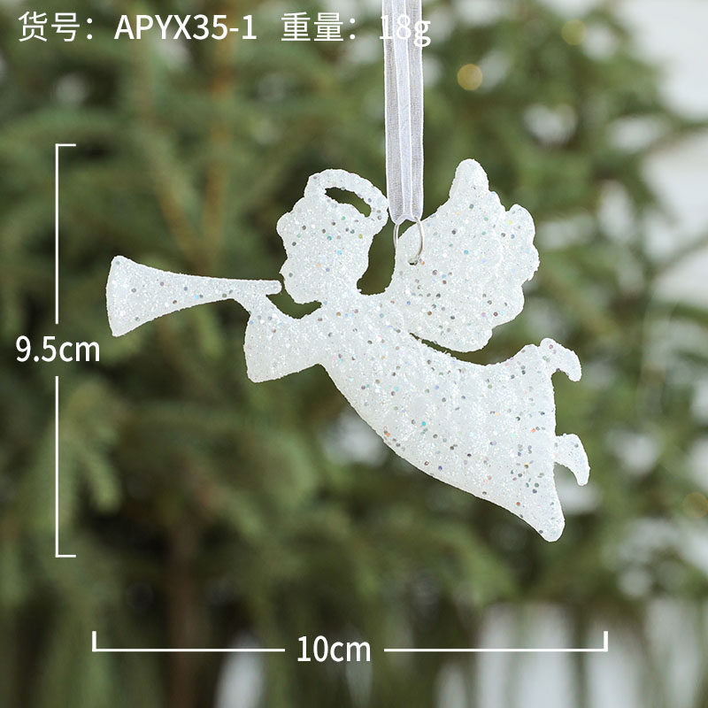 Colgante de Ángel de cuerno Blanco/pieza/18g