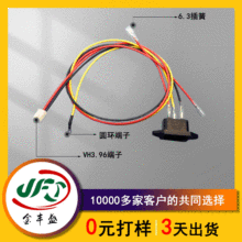 灯座开关接6.3插簧接VH3.96端子线束  电动车启动开关连接器