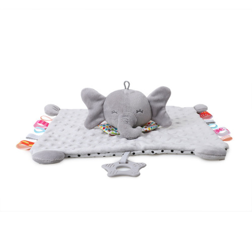 bbsky baby animal soothing towel cute cartoon lathe hanging baby handkerchief mouth towel soothing towel toy