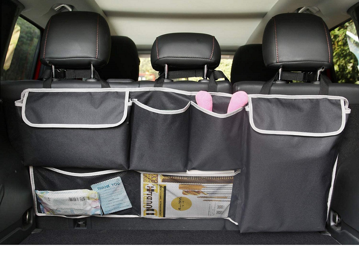 Bolsa de almacenamiento para asiento trasero del coche, bolso colgante de tela Oxford