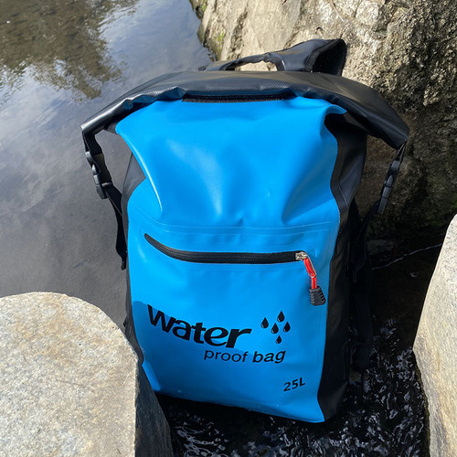 Outdoor waterproof bag 25L hiking mountaineering bag backpack river rafting swimming diving fishing lure bag factory