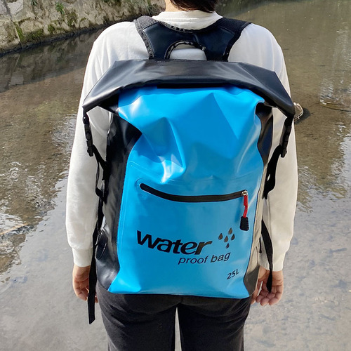 Outdoor waterproof bag 25L hiking mountaineering bag backpack river rafting swimming diving fishing lure bag factory