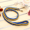 Factory wholesale pet supplies eight -stranded traction rope 8 single holding rope colored pet walking dog rope large dogs and dog ropes