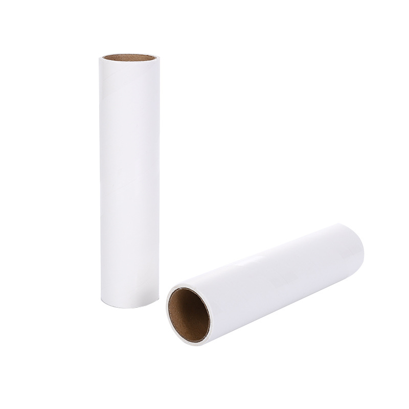 Rodillo de papel pegajoso desgarrable Dispositivo de pegado del pelo del animal doméstico Dispositivo de pegado ropa del hogar cepillo de rodillo rollo de papel reemplazable