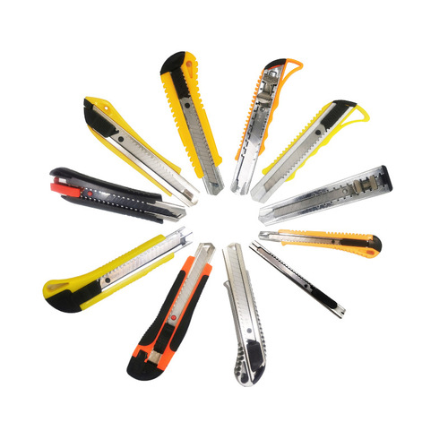 Manufacturers wholesale supply utility knives of various specifications, smooth cutting, comfortable grip, home and office utility knives