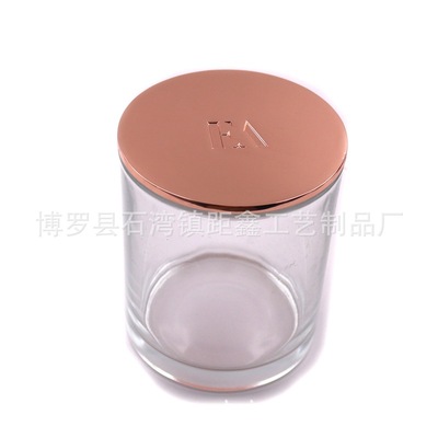 source Manufactor wholesale Kirsite candle Aromatherapy Candlestick Free of charge design LOGO electroplate