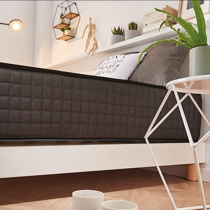 Ibini independent spring environmental protection brown mattress natural latex elderly children spine protection hard Simmons hotel apartment