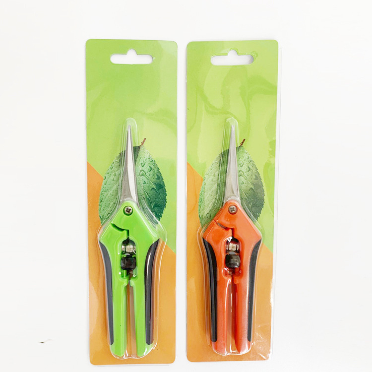 Tijeras de reparación de plántulas de frutas en stock Tijeras de brotes de hojas de acero inoxidable Tijeras de podar árboles frutales Tijeras de jardinería de ramas gruesas