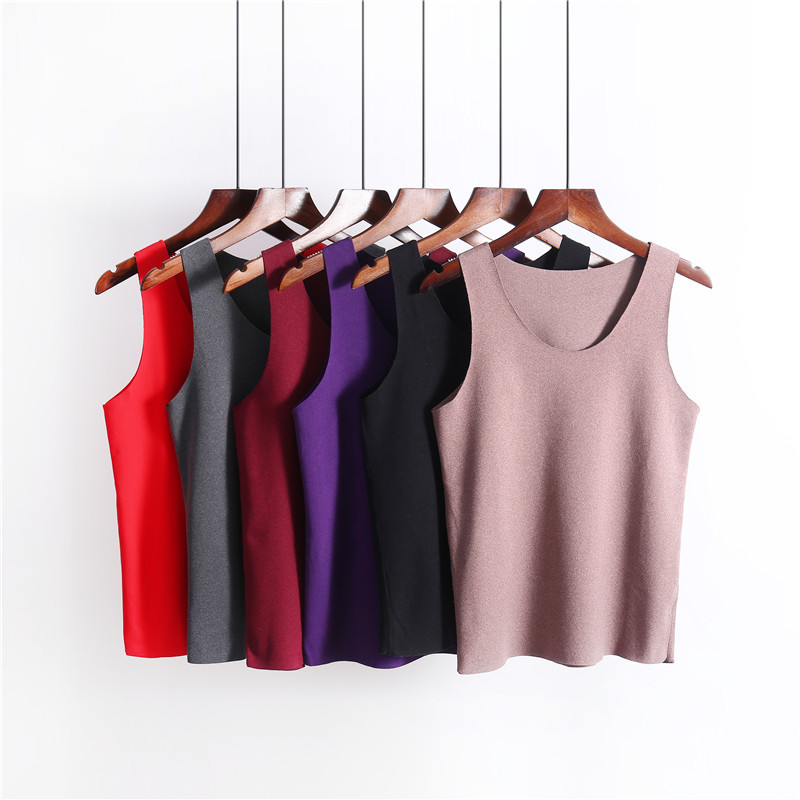 Winter Double-sided Velvet Warm Vest Slim-fit Base Velvet Non-marking Underwear
