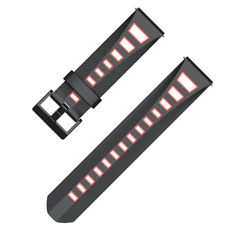 Ремешок для часов совместим с Huami и Amazfit, 20 мм или 22 мм, силикон и фактурные варианты