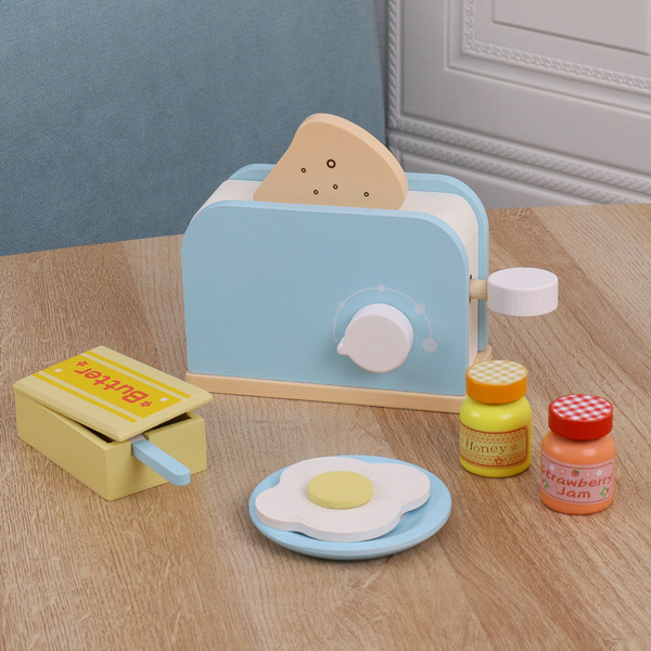 children's wooden family realistic smart toy