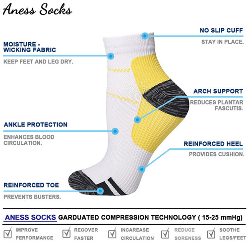 Sports Running Compression Socks Football Socks Short Socks Stretch Men's and Women's Compression Socks Compression Socks Plantar Fascia Socks Wholesale