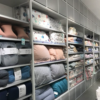 商场百货用品货架  nome北欧极简风钢木展架  日常用品单双面货架