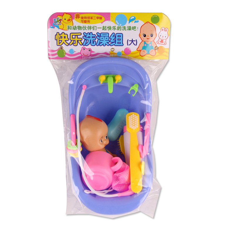 Children's realistic doll for bath, tub, plastic baby hygiene product, family toy play in water 3