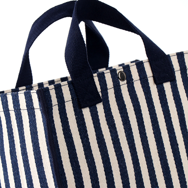 Gran capacidad autoportante estudiante hombro bolso personalizado color impresión ropa compras bolsa de lona logotipo personalizado al por mayor