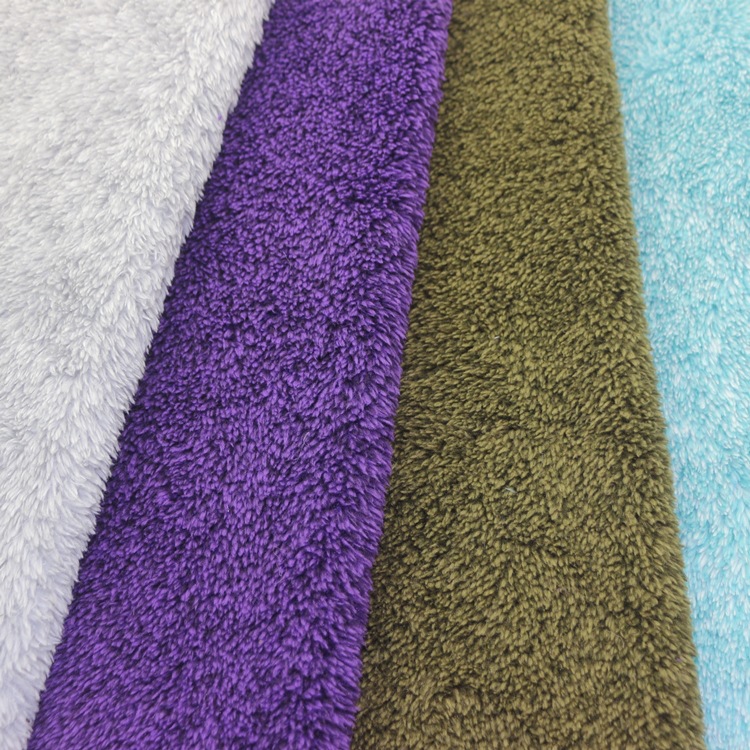 阳离子睡衣浴袍毛毯面料涤阳仿羊羔绒布双面阳离子梳棉绒舒棉绒布