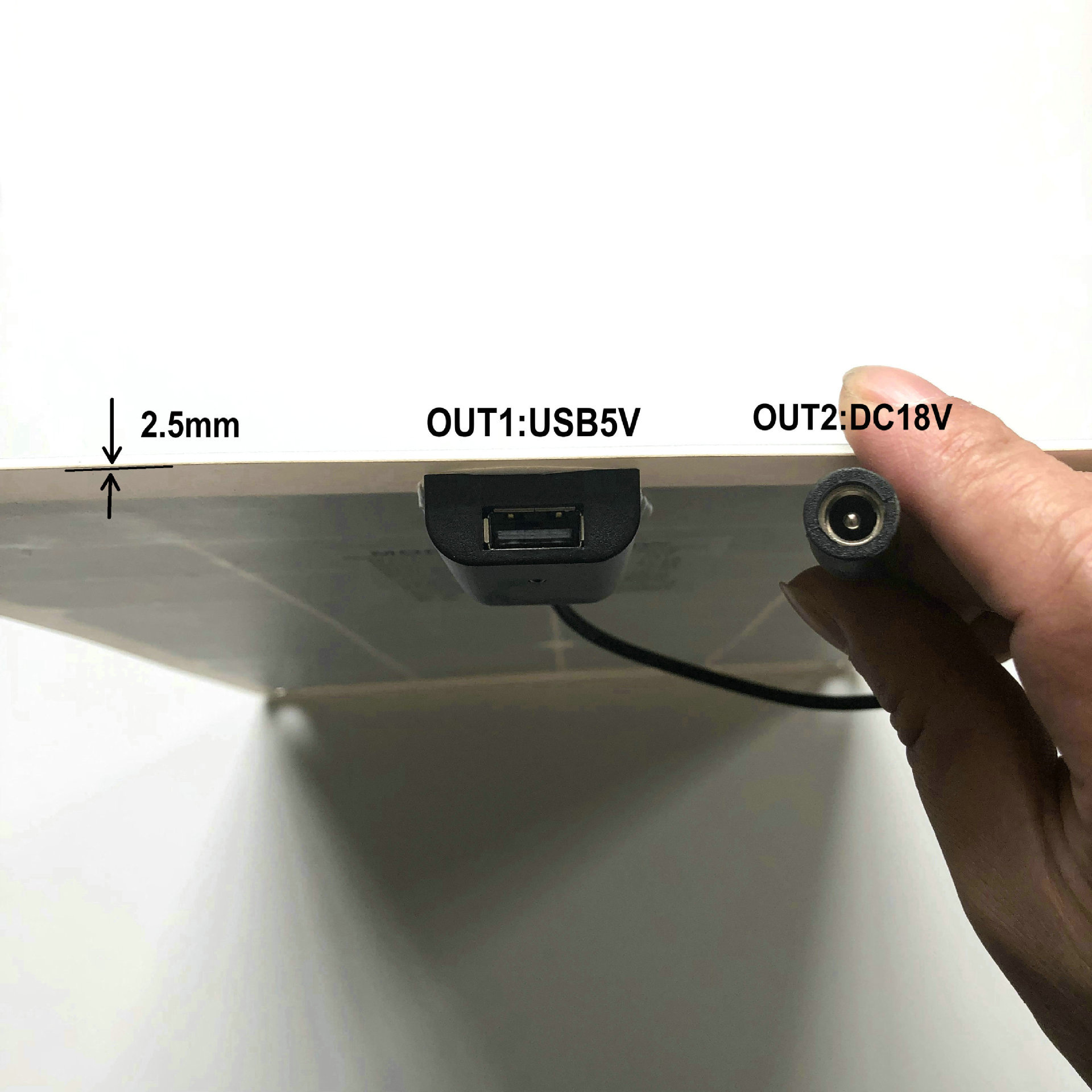 Coche flexible solar panel 20W18V carga 12V batería USB5V teléfono móvil carga plug-in mochila carga transfronteriza