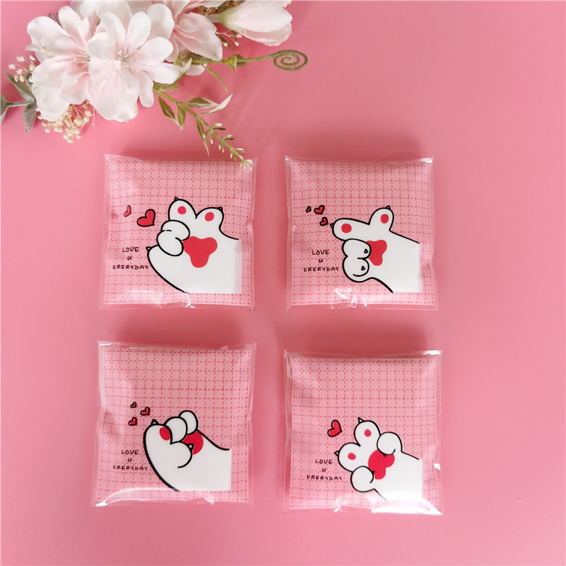 可爱熊爪包装化妆棉精致小巧随身携带 薄款清爽干净卸妆棉