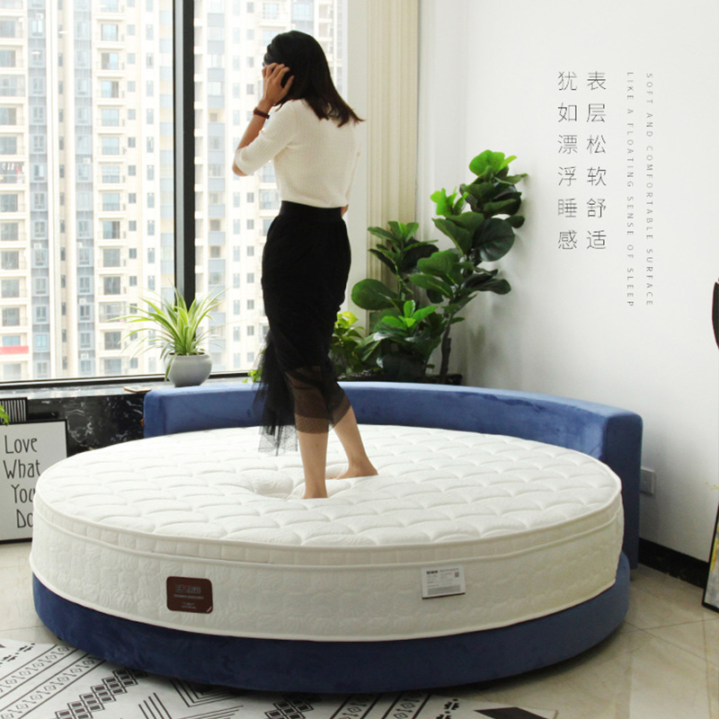 Theme Hotel Round Mattress Simmons Diameter 2.2 m Mattress Folding Round Bed Spring Hotel Custom Mat