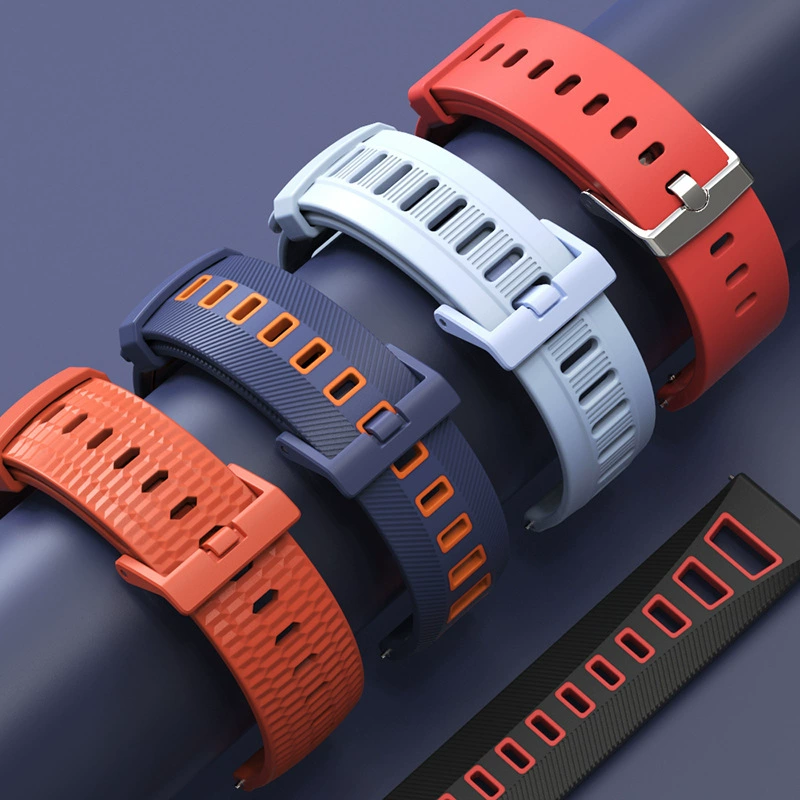 Ремешок для часов совместим с Huami и Amazfit, 20 мм или 22 мм, силикон и фактурные варианты