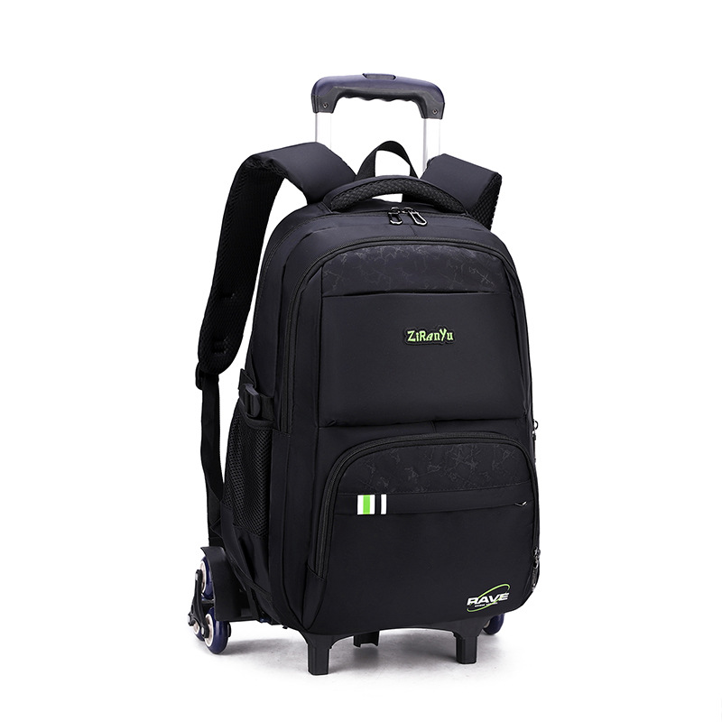 Mochila masculina Escuela Primaria estudiante de secundaria trolley mochila subir escaleras mochila impresión de gran capacidad mochila al por mayor