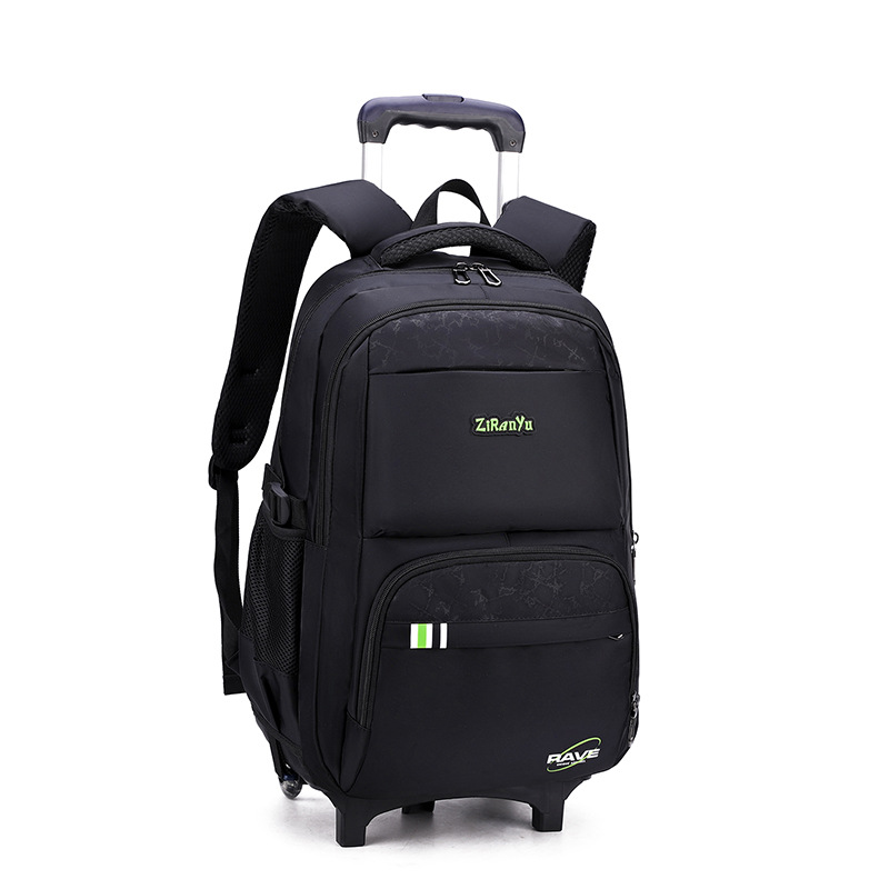 Mochila masculina Escuela Primaria estudiante de secundaria trolley mochila subir escaleras mochila impresión de gran capacidad mochila al por mayor