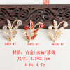 Metal material, stone inlay from pearl, bag, accessory, wholesale