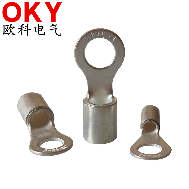优惠JB2.5-4船用圆形裸端头 铜线耳接线鼻带铜套JB冷压接线端子
