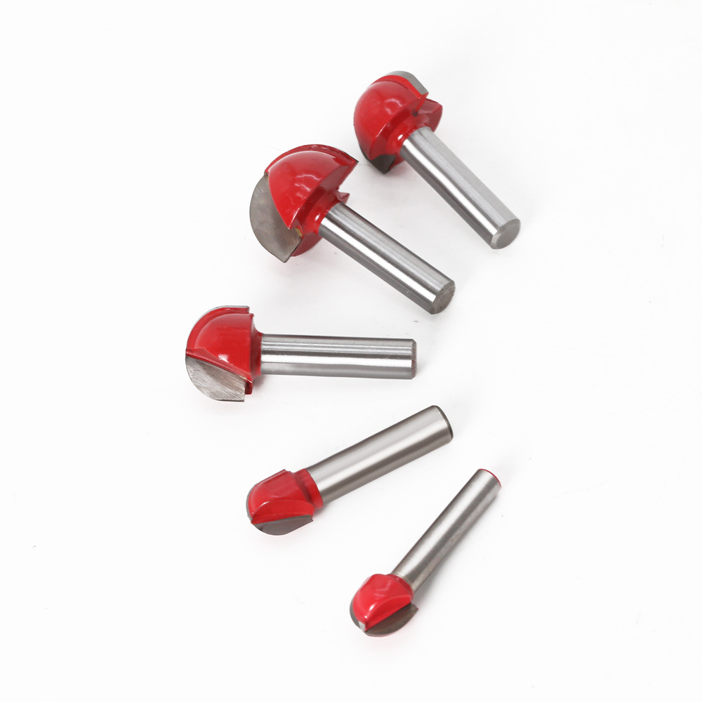 8 mango redondo inferior cuchillo de encaje cuchillo de cabeza redonda carpintería semicírculo alivio cuchillo cabeza de la bola máquina de grabado de la computadora cuchillo de la bola cuchillo de encaje