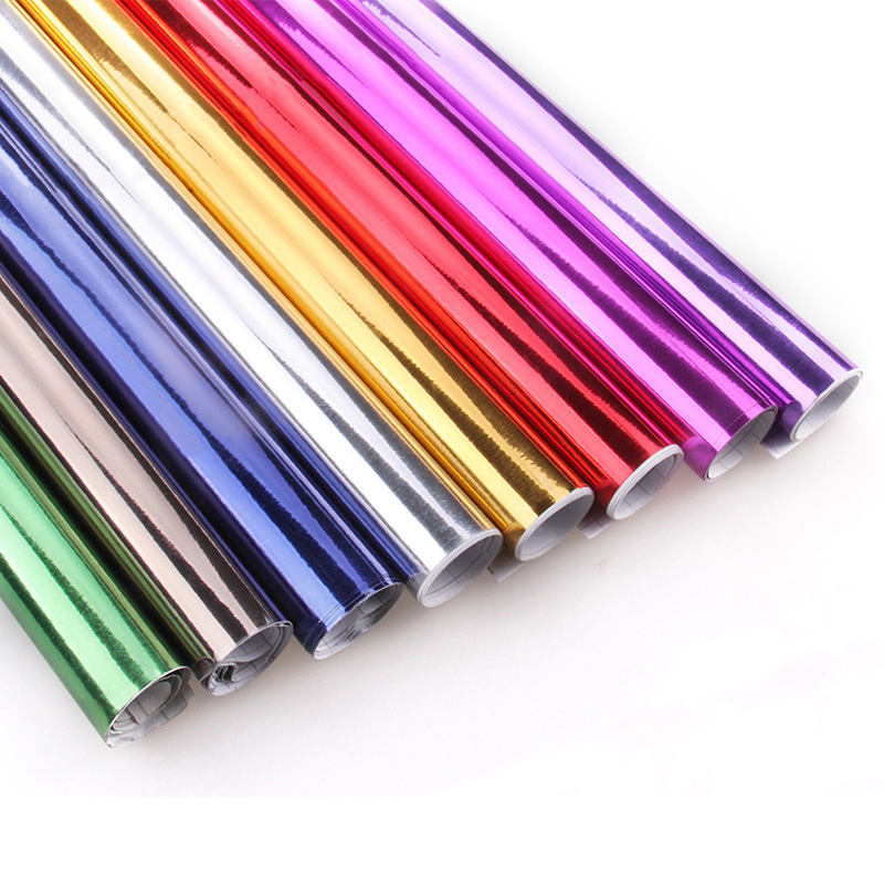 一休クロスボーダー爆品自動車改色膜クロムメッキ鏡面フィルム家具壁面メッキシール8色|undefined