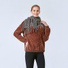 Demi-season cashmere, cloak with tassels, universal keep warm scarf