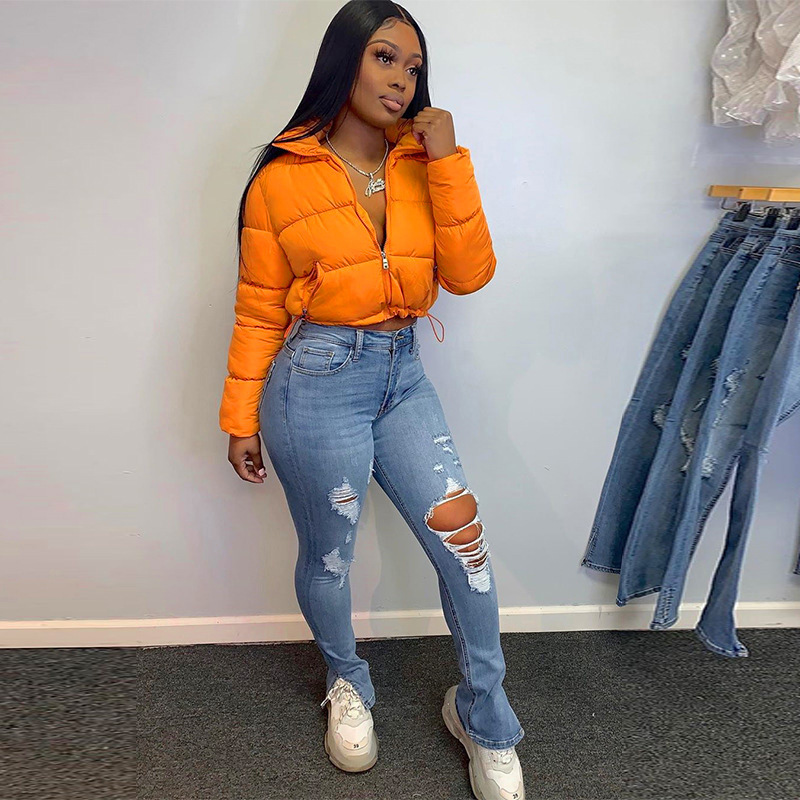 2020 새로운 수직 칼라 따뜻한 빵 다운 재킷 여성용 크로스 보더 전자 상거래 AliExpress 아마존 이베이