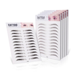 6D Eyebrow Sticker Lazy Waterproof 3D Imitation Ecological Eyebrow Sticker Internet Celebrity Water Transfer Tattoo Sticker Eyebrow Sticker Tattoo
