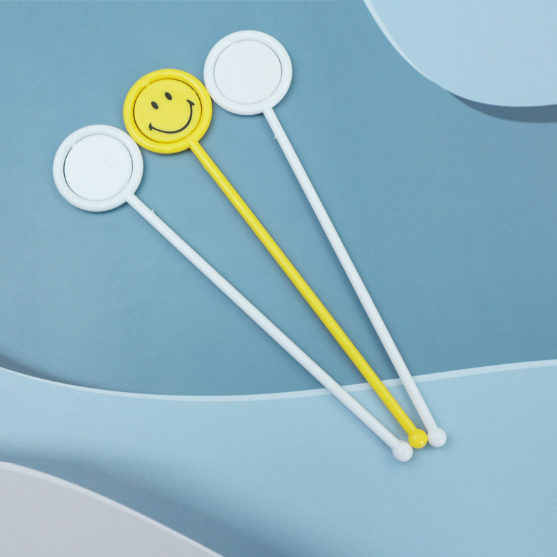 ABS plastic cocktail stirrers disposable round-end rotatable cocktail stirrers juice stirrers plastic coffee stirrers