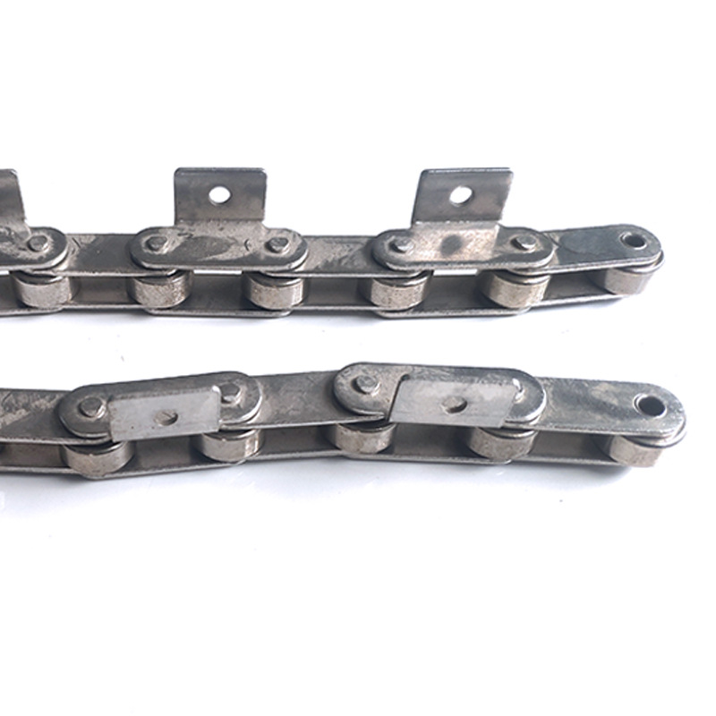 非标滚子输送链条单双侧弯板链条工业传输传动链单孔弯板异形链条
