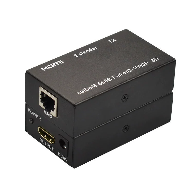 HDMI удлинитель 60 метров высоко -разрешение сигнал усилитель к RJ45 одноблоковая передача 1080P передача