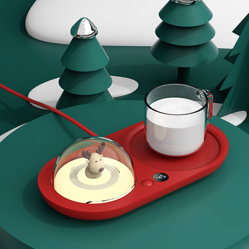Cute Pet Warm Coaster Heated Coaster Constant Warm Cup 55 Degree Hot Milk Heated Water Cup Hot Pad Home Office