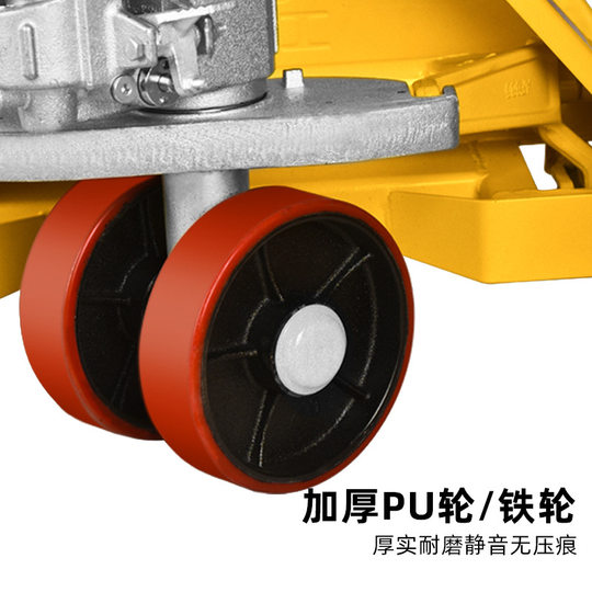 Factory Outlet Workers Manual Hydraulic Forklift 2/3 Ton Pallet Hand Push Truck Storage Land Cattle Manual Forklift